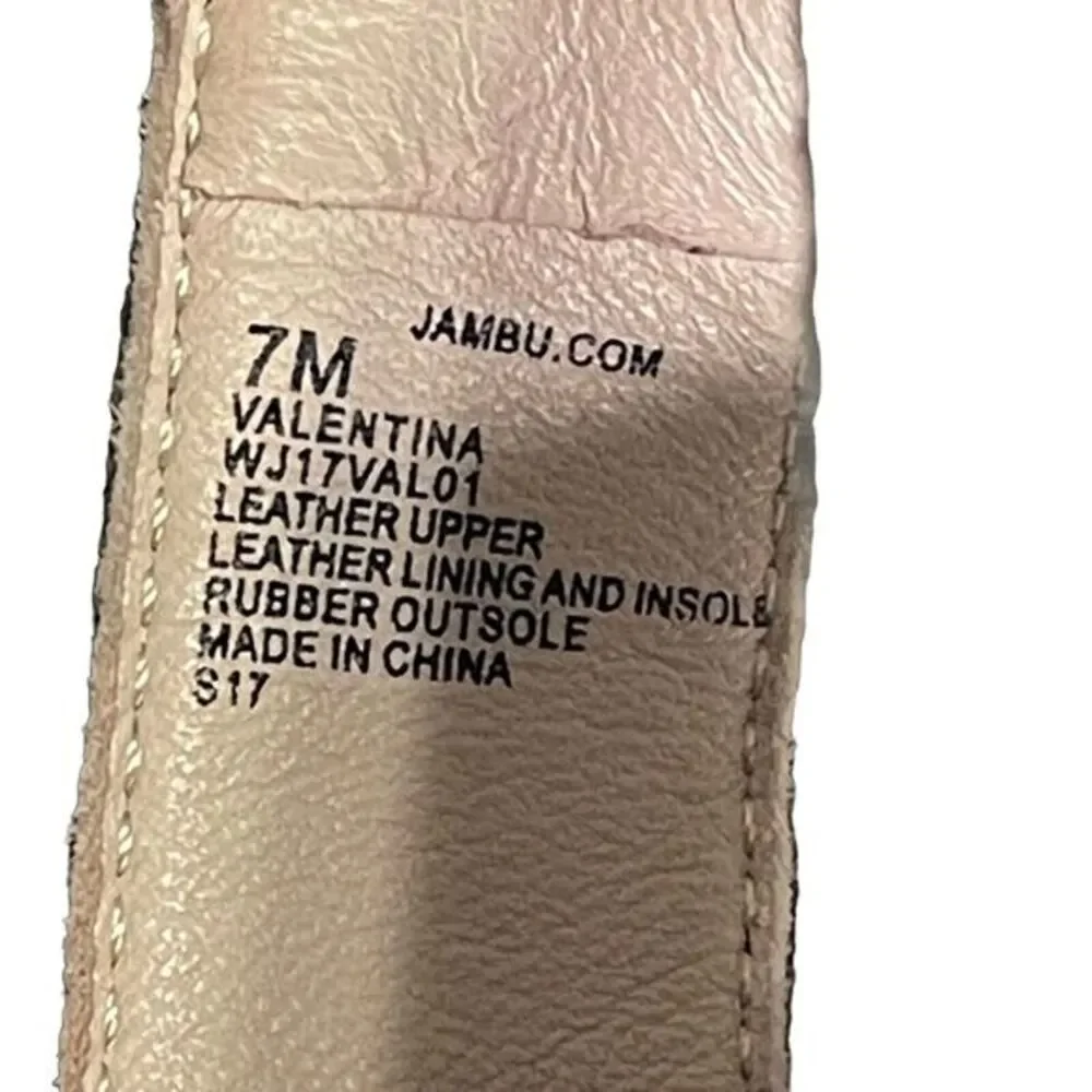 Jambu Valentina Women's‎ Black Leather WovenOpen Toe Platform Sandal Size 7